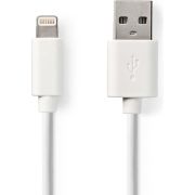 Nedis Sync and Charge-Kabel | Apple Lightning - USB-A Male | 2,0 m | Wit