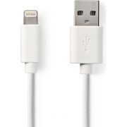 Nedis-Sync-and-Charge-Kabel-Apple-Lightning-USB-A-Male-2-0-m-Wit