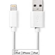 Nedis-Sync-and-Charge-Kabel-Apple-Lightning-USB-A-Male-2-0-m-Wit