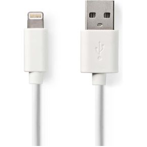 Nedis Sync And Charge Kabel Apple Lightning Usb A Male 30 M Wit nedis kopen in de aanbieding