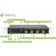 Techly-IDATA-DP-KVM4-KVM-switch-Rack-montage-Zwart