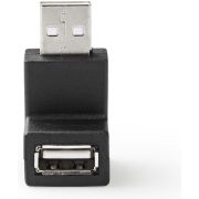 Nedis-USB-2-0-Adapter-A-Male-A-Female-90-deg-Gehoekt-Zwart