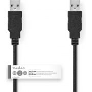 Nedis-USB-2-0-Kabel-A-Male-A-Male-2-00-m-Zwart