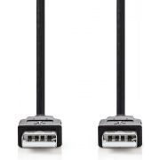 Nedis USB 2.0-Kabel | A Male - A Male | 3,0 m | Zwart