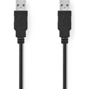 Nedis-USB-2-0-Kabel-A-Male-A-Male-3-0-m-Zwart