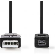 Nedis USB 2.0-Kabel | A Male - Hirose Mini 4-Pins Male | 2,0 m | Zwart