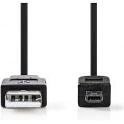 Nedis-USB-2-0-Kabel-A-Male-Hirose-Mini-4-Pins-Male-2-0-m-Zwart
