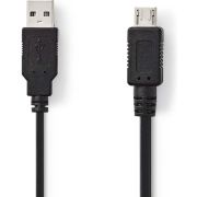 Nedis-USB-2-0-Kabel-A-Male-Micro-A-Male-2-0-m-Zwart