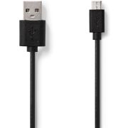 Nedis USB 2.0-Kabel | A Male - Micro-B Male | 1,0 m | Zwart [CCGP60500BK10]