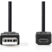 Nedis-USB-2-0-Kabel-A-Male-Micro-B-Male-1-0-m-Zwart-CCGB60500BK10-