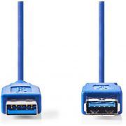 Nedis-USB-3-0-Kabel-A-Male-A-Female-2-0-m-Blauw