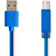 Nedis-USB-3-0-Kabel-A-Male-B-Male-2-0-m-Blauw-CCGP61100BU20-