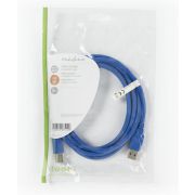 Nedis-USB-3-0-Kabel-A-Male-B-Male-3-0-m-Blauw