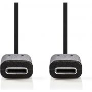 Nedis USB 3.1-Kabel (Gen1) | Type-C Male - Type-C Male | 1,0 m | Zwart