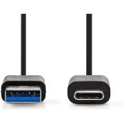 Nedis-USB-3-1-Kabel-Type-C-Male-A-Male-1-0-m-Zwart-CCGB61600BK10-