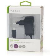 Nedis-Wandoplader-3-0-A-Vaste-kabel-USB-C-trade-Zwart