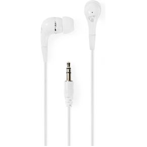 Nedis Wired Headphones | 1.2m Round Cable | In-Ear | White