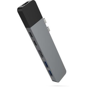 HYPER GN28N-GRAY USB-C dockingstation Geschikt voor merk: Apple USB-C® Power Delivery