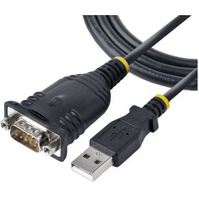 StarTech.com 1m USB Serial Converter Kabel, DB9 Male RS232 naar USB Converter, Prolific Chipset, USB