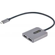 StarTech.com USB-C MST HUB, USB-C naar Dual HDMI 4K 60Hz, USB Type C Multi Monitor Adapter voor Lapt