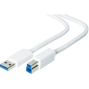 Adj 320-00021 USB-kabel 1,8 m USB 3.2 Gen 1 (3.1 Gen 1) USB A USB B Wit
