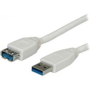 Adj 320-00022 USB-kabel 1,8 m USB 3.2 Gen 1 (3.1 Gen 1) USB A Wit