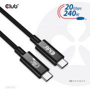 CLUB3D-USB4-Gen2x2-Type-C-Bi-Directional-Cable-4K60Hz-Data-20Gbps-PD-240W-48V-5A-EPR-M-M-2m-USB-I