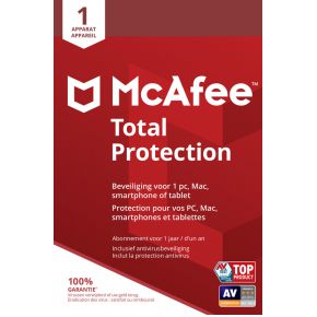 McAfee Total Protection, 1 Device (Dutch - French)