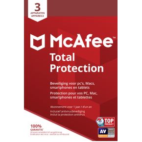 McAfee Total Protection, 3 Devices (Dutch - French)
