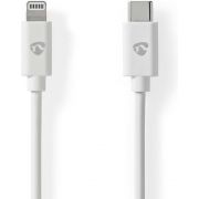 Nedis Lightning Kabel | USB 2.0 | Apple Lightning 8-Pins | USB-C© Male | 480 Mbps | Vernikkeld | 2.00 m