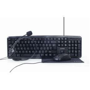 Gembird KBS-UO4-01 toetsenbord USB QWERTY Amerikaans Engels Zwart
