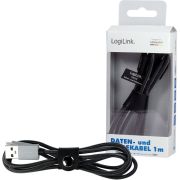LogiLink-CU0132-USB-kabel-1-m-USB-A-m-to-USB-C-m-grijs