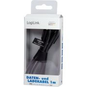 LogiLink-CU0132-USB-kabel-1-m-USB-A-m-to-USB-C-m-grijs