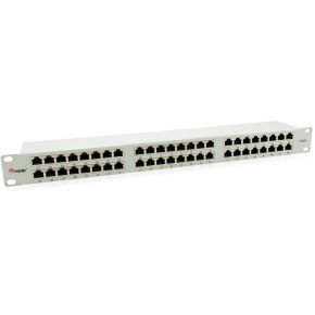 Equip 326349 48-Port Cat.6 Shielded Patch Paneel, Grijs