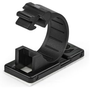 StarTech.com 100 Zelfklevende Kabelmanagement Clips, 12mm, Zwart, Netwerk/Ethernet/Bureau/Computer K