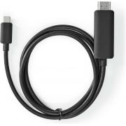Nedis USB-Adapter | USB 3.2 Gen 1 | USB-C© Male | HDMI© Connector | 2.00 m | Rond | Vernikkeld | PVC |