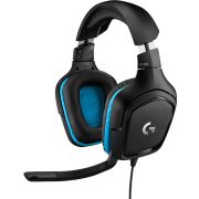 Logitech-G G432 Bedraad Zwart, Blauw
