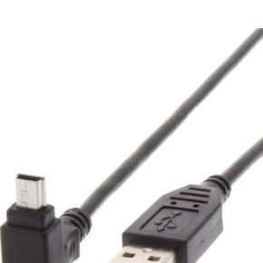 Techly 1.8m USB - Mini USB M/M USB-kabel 1,8 m USB A Mini-USB B Zwart