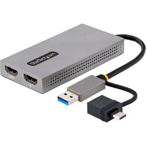 StarTech.com 107B-USB-HDMI USB grafische adapter 3840 x 2160 Pixels Grijs