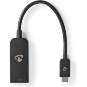 Nedis-USB-Adapter-USB-3-2-Gen-1-USB-C-copy-Male-DisplayPort-Female-0-20-m-Rond-Vernikkeld-PVC