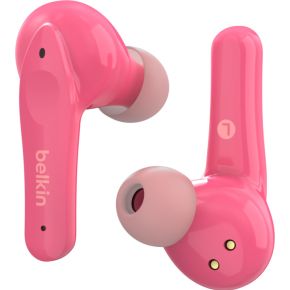 Belkin Soundform Nano Hoofdtelefoons Draadloos In-ear Oproepen/muziek Micro-USB Bluetooth Roze