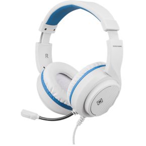 Deltaco GAM-127-W hoofdtelefoon/headset Bedraad Helm Gamen Blauw, Wit