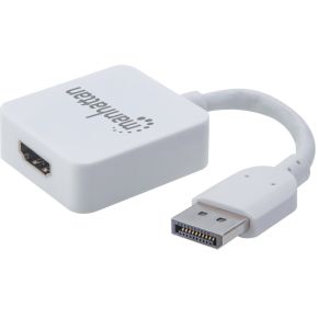 Manhattan 152648 kabeladapter/verloopstukje HDMI DisplayPort Wit