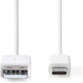 Nedis USB 2.0 Kabel USB-C Male - A Male [CCGW60600WT20] 2 meter wit