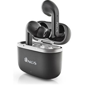 NGS Artica Crown Black Bluetooth True Wireless Earphones - Up To 32 Hours - High Quality Microphone - Touch Controls - Black