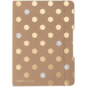 Herlitz Pure Glam Schrijfblok Schrift 40 Vel Goud A5 herlitz kopen in de aanbieding