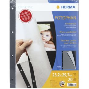 Herma Fotokarton Zwart 20 Vel 7577 herma kopen in de aanbieding