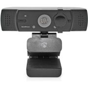 Nedis Webcam | Full HD@60fps / 4K@30fps | Automatische Scherpstelling | Ingebouwde Microfoon | Zwart