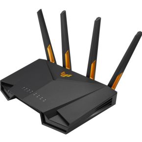 ASUS 90IG0790-MO3B00 draadloze Gigabit Ethernet Dual-band (2.4 GHz / 5 GHz) Zwart, Oranje router