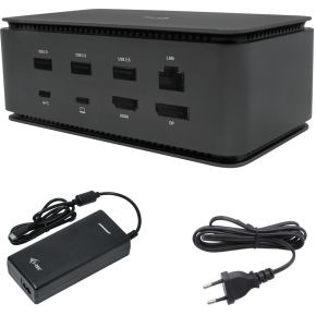 i-tec Metal USB4 Docking station Dual 4K HDMI DP with Power Delivery 80 W + Universal Charger 112 W